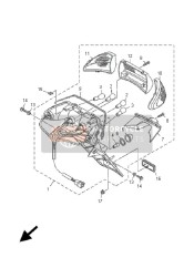 25G847420000, Siege,  Base, Yamaha, 2